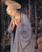 Details of The Adoration of the Infant Jesus Fra Filippo Lippi